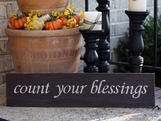 COUNTING YOUR BLESSINGS